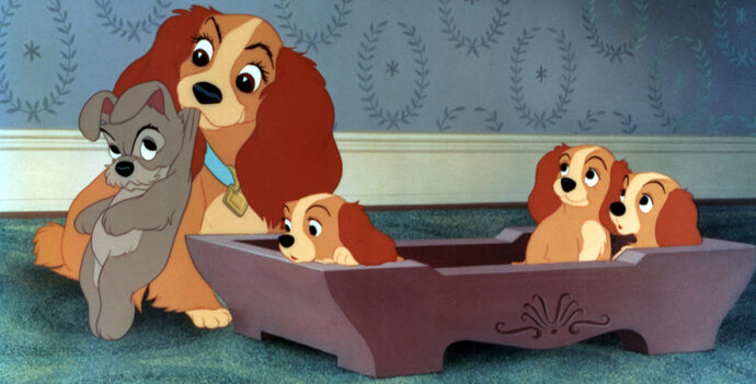 Image from "Lady and the Tramp". Courtesy of Disney